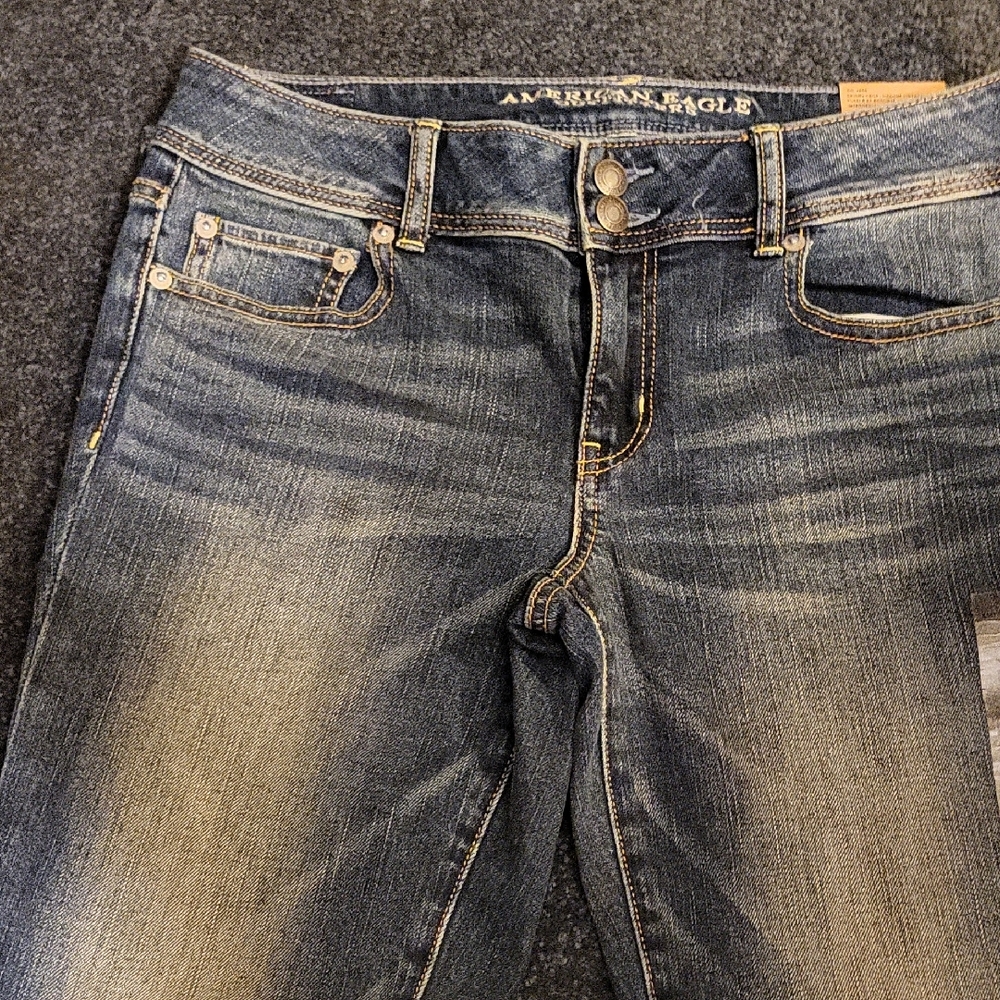 American Eagle Outfitters Distressed Blue Skinny Jeans - Picture 8 of 8